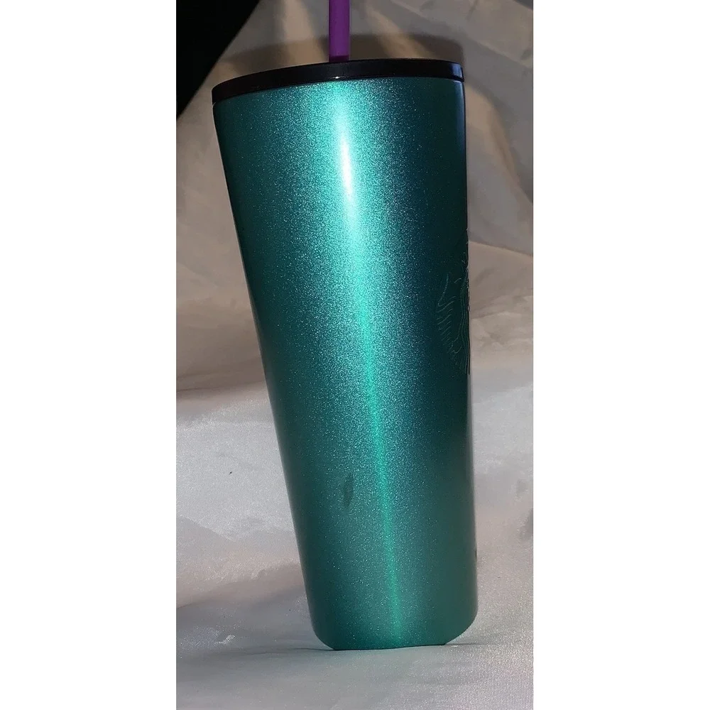 Starbucks Ombre Tumbler‎ 24oz/710ml Green Blue Summer 2020 Stainless Steel
